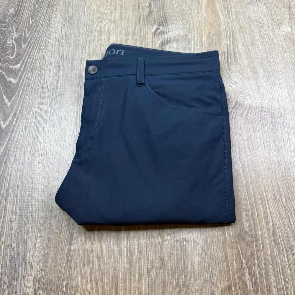 Vuori Meta Pants Men Size 38x33 Blue Athletic Slim Performance 5 Pocket V430